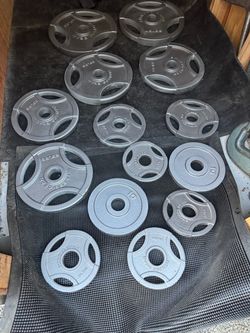 270 lbs Fitness Gear Olympic Weight Plates Set