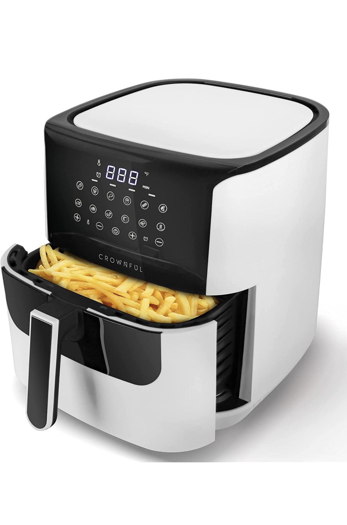 Air Fryer 12 functions. 7 quart. LCD Touch. Nonstick Basket - $90 Value 