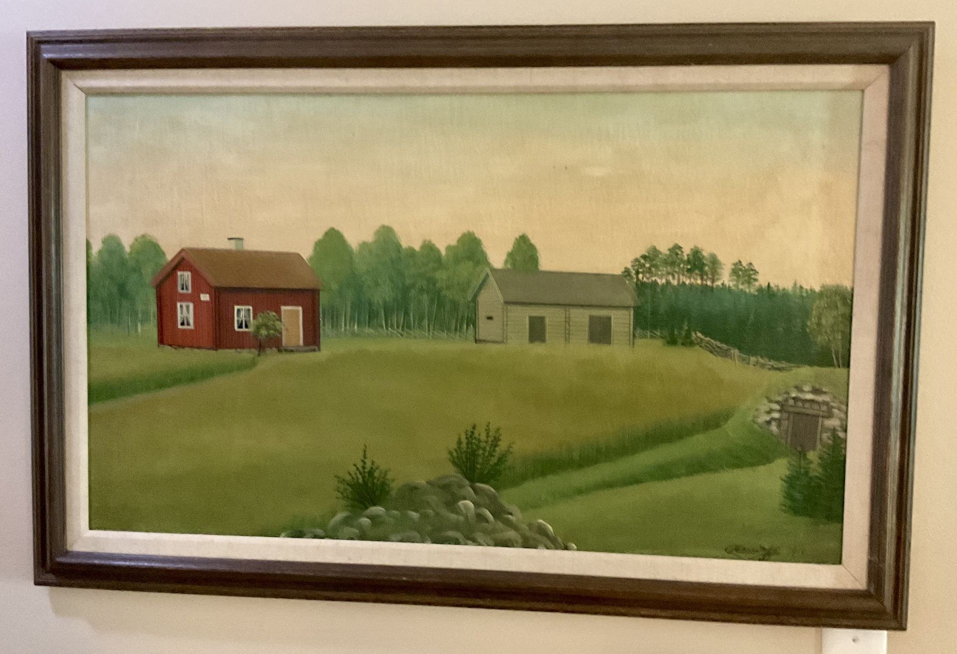 110 Year Old Rural Homestead Painting From 1914