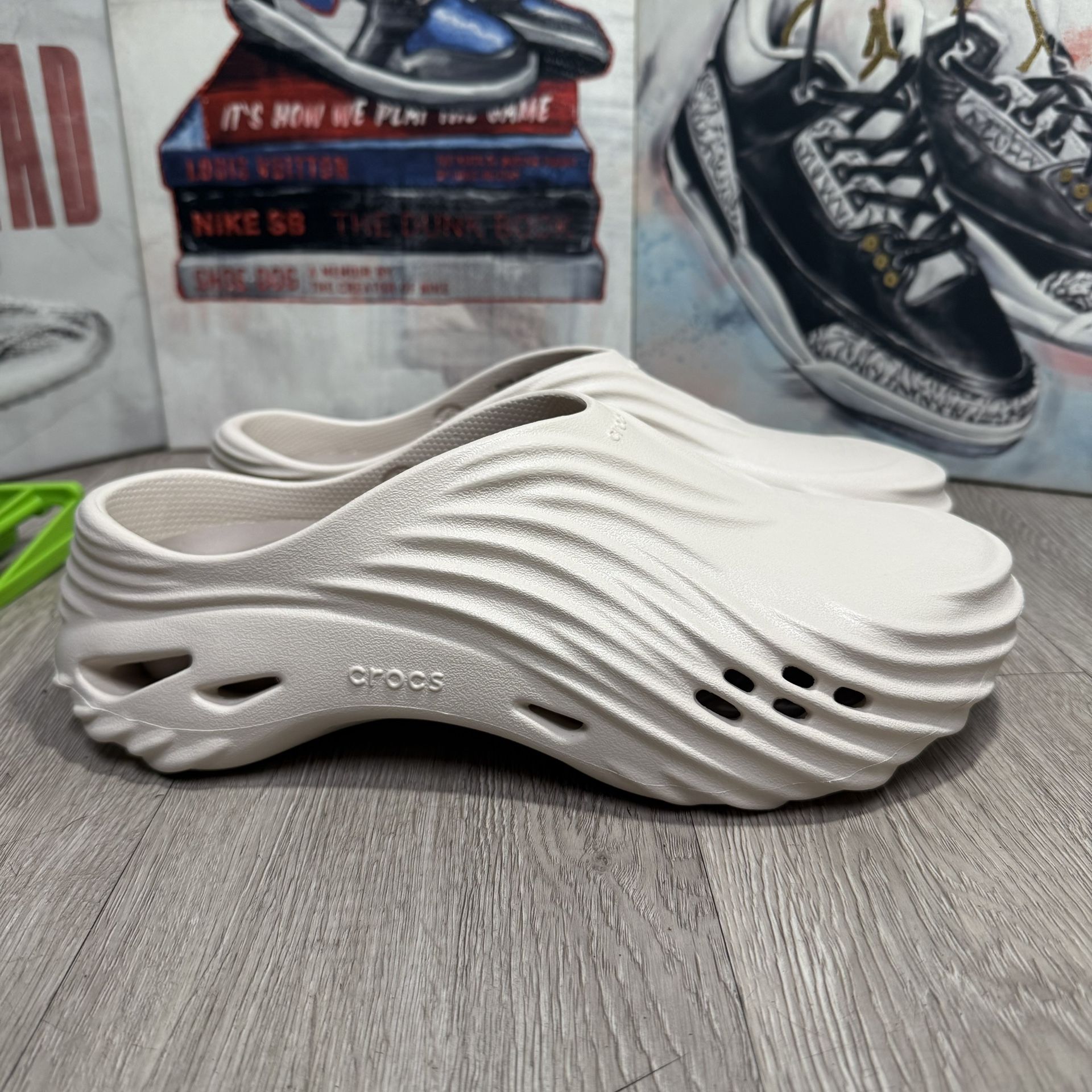 Crocs Echo Wave Almond Tint Men Size 8-12 New Sandals Slipper Comfort