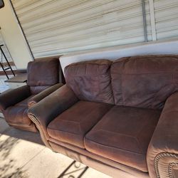 Brown Couch And Chair