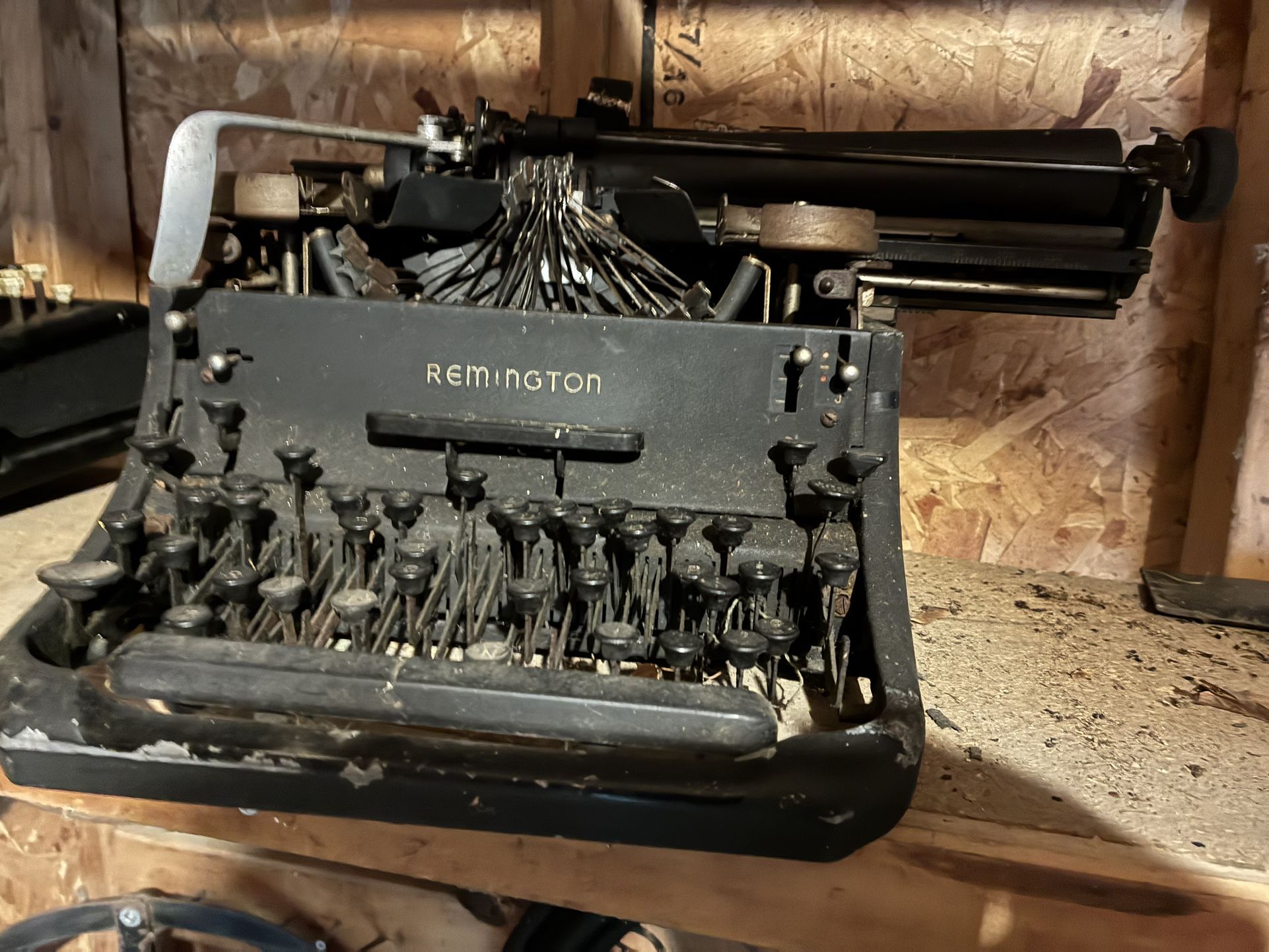 Antique typewriter and adding machine needs cleanup selling as is in storage over 20 years. Best offer.