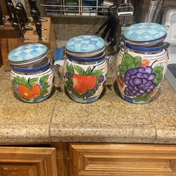 Painted Fruit Jars