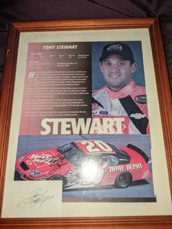 Tony Stewart Autograph 