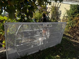 White Metal security door