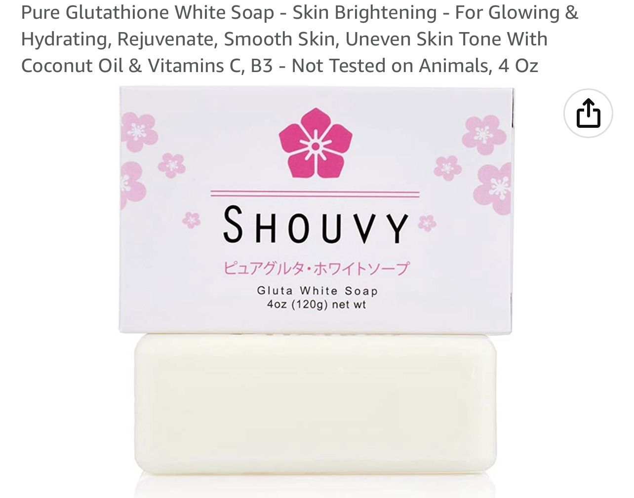 gluta glutathione pure soap Pure Glutathione White Soap - Skin Brightening - For Glowing & Hydrating,  Rejuvenate, Smooth Skin, Uneven Skin Tone With Coconut Oil & Vitamins C, B3  for Sale in Bakersfield, CA