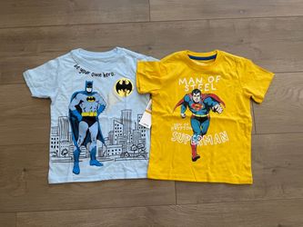 Boys batman shirts 2pcs size 3T - NEW