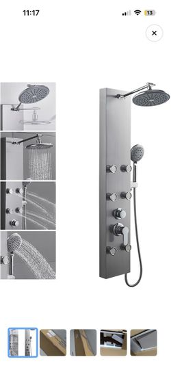 Shower panel tower system