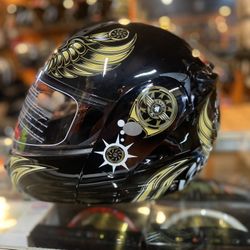 New Dot Motorcycle Helmet Dual Visor $120
