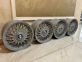 Genuine BMW E30 M3 BBS 15” EuroWeave OEM Wheels – Fully Refinished