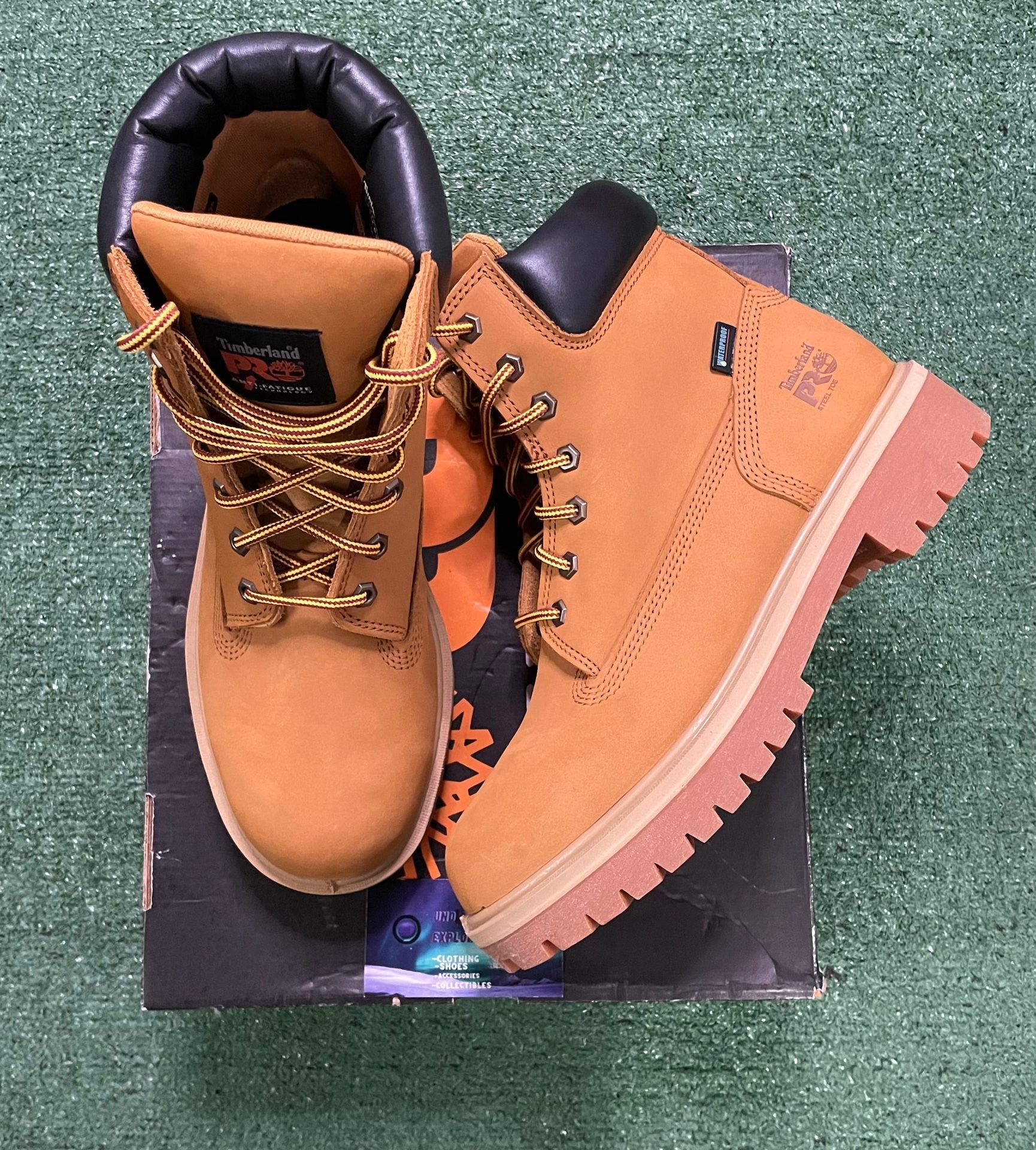 Timberland pro 6 inch wheat steel toe waterproof boot