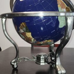 Vintage Italian Gemstone Globe
