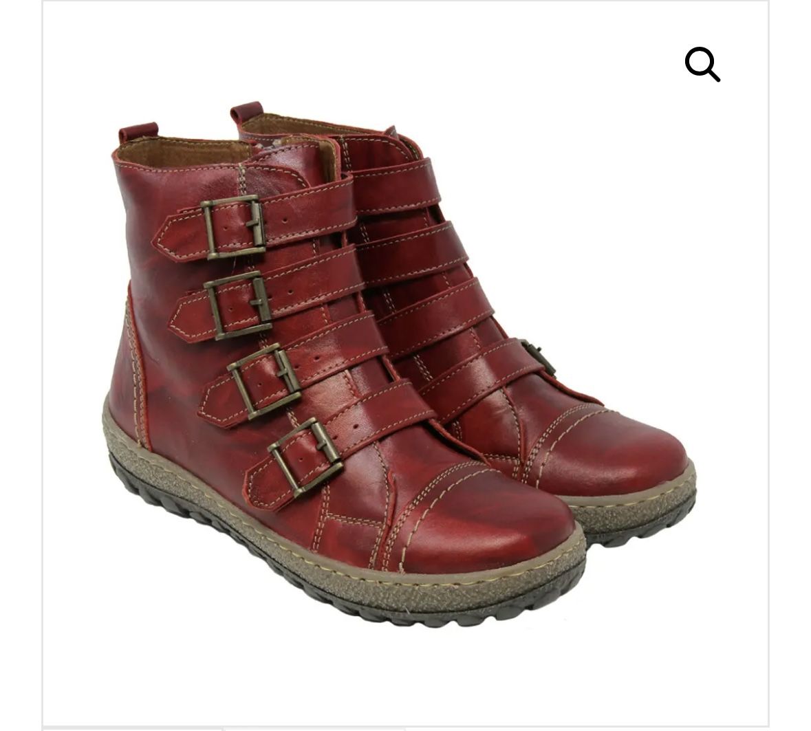 Women’s V-Italia Kiki 4026 Venezia Red Genuine Leather Boots