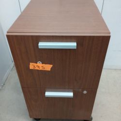 Solid Wood File Cabinet On Casters With Key $ 100 