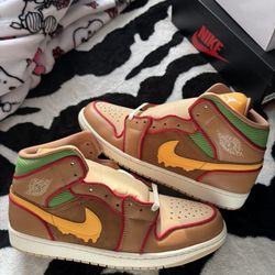 Jordan 1 Mid Cheeseburger 