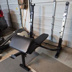 Marcy Weight Bench With Preacher Curl