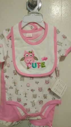 Baby girl 3 pc (new)