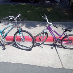 GIRLS WOMENS 24 & 26 INCH GEAR BIKES !