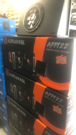 Alphasonik dual 12 inch subwoofer on sale today for 269.99