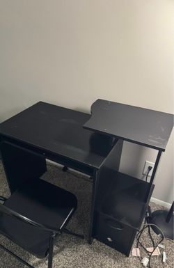Desk and chair