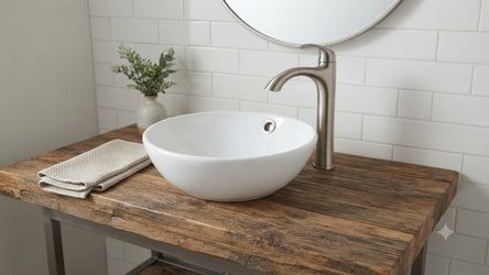 NO FREE Bathroom Decolav Vessel Sink - Excellent Condition (Model 440-CT)