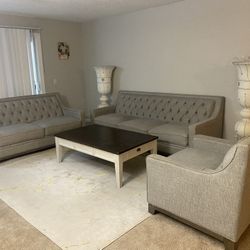Couches And Loveseat Three-Piece