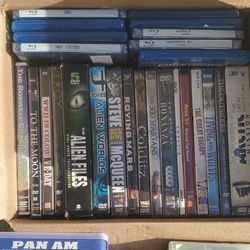 Box of 20 DVD's and 9 Blu-Ray Movies 