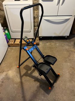 Niceday Folding Mini Stair Stepper with Handlebar