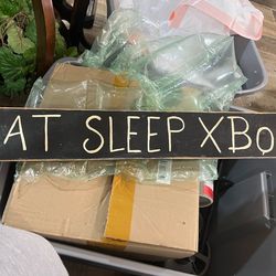 Xbox gamer wooden sign