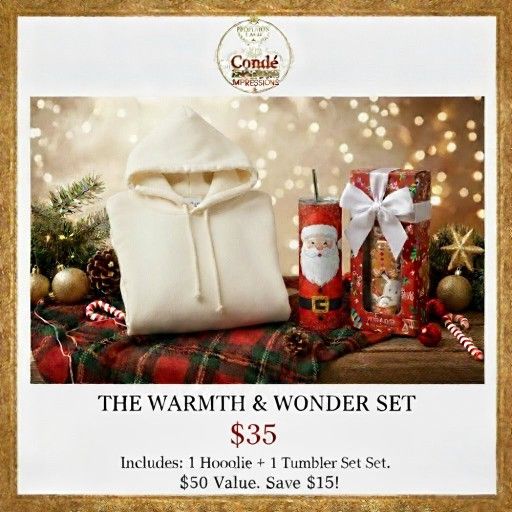 The warmth And Wonder Set Hoodie Plus Cup Ready To Gift Set Only $35 Each