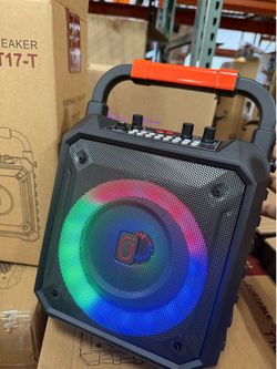 Brand New JYX T17-T Portable Karaoke Bluetooth Speaker (LED Lights, NIB)
