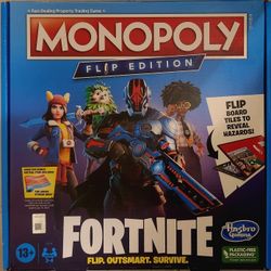 Monopoly Flip Edition Fortnite Board Game