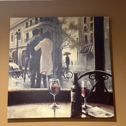 Canvas painting. 32 x 32 inches