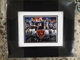Bears Autographed framed pic $150