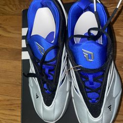 dame 9 tecmo silver blue black size 10 men