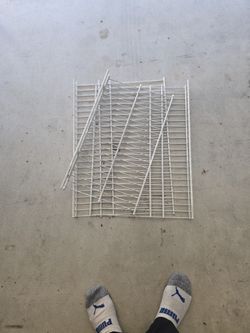 Set Of 3 Ventilated Wire Shelves