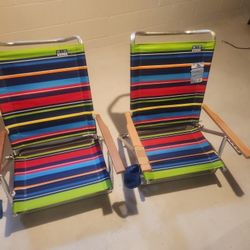Two Beach  / Concert Chairs Recliners Brand New 