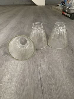 6 glass bulb covers for ceiling fan