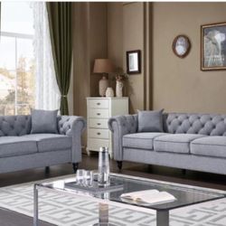 2 Pc Sofa And Loveseat Please Read Description For More Information