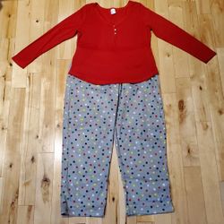 NEW Womens Polka-Dot Pajama Set (XL)