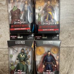 Lot Of 4 Legend Series Doctor Strange Multiverse Of Madness Action Figures Marvel