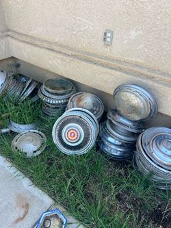 Vintage hubcaps