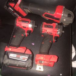 Milwaukee Impact Wrench Impact Drill And Angle Grinder 