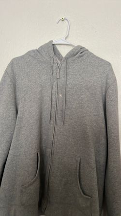 Gray Zip-Up Hoodie Sweatshirt