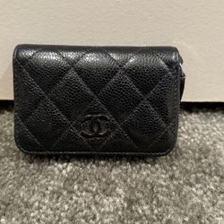 Chanel Card Wallet With Zip