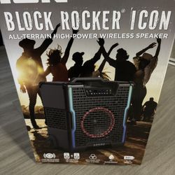 NEW ION Audio Block Rocker Icon All-Terrain Portable Bluetooth Speaker 