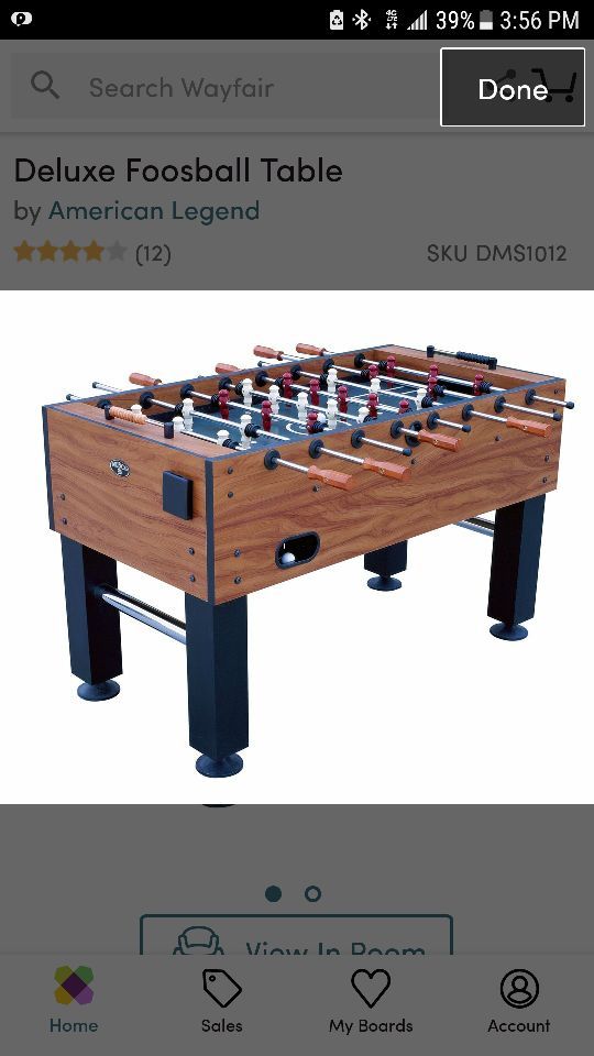 Foosball table