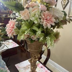 Very Nice Flowers Arrangement new Flowers and an old Vase. 
