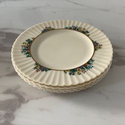 Rutledge By Lenox Bread Plates (4). Ivory Color With Gold Color Trim