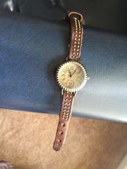 Via Nova Brown Leather Watch